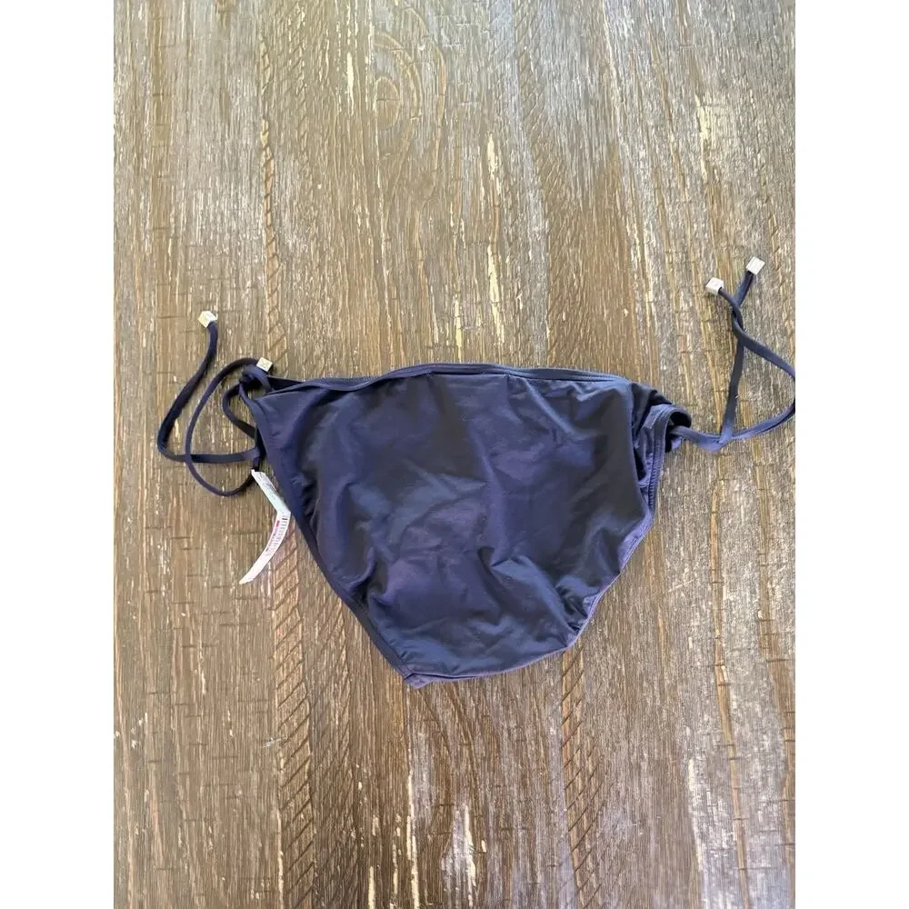 DKNY Black Bikini Bottoms Petite Side Tie Swim Bottoms Women’s Swimwear - Picture 2 of 3